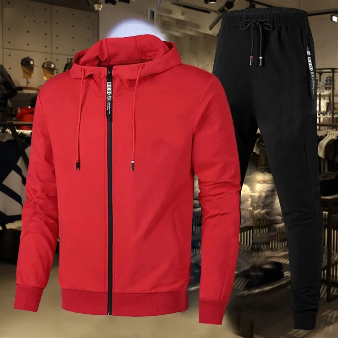 Survêtement Homme PASUXI Bleu Marine avec Capuche – Personnalisable