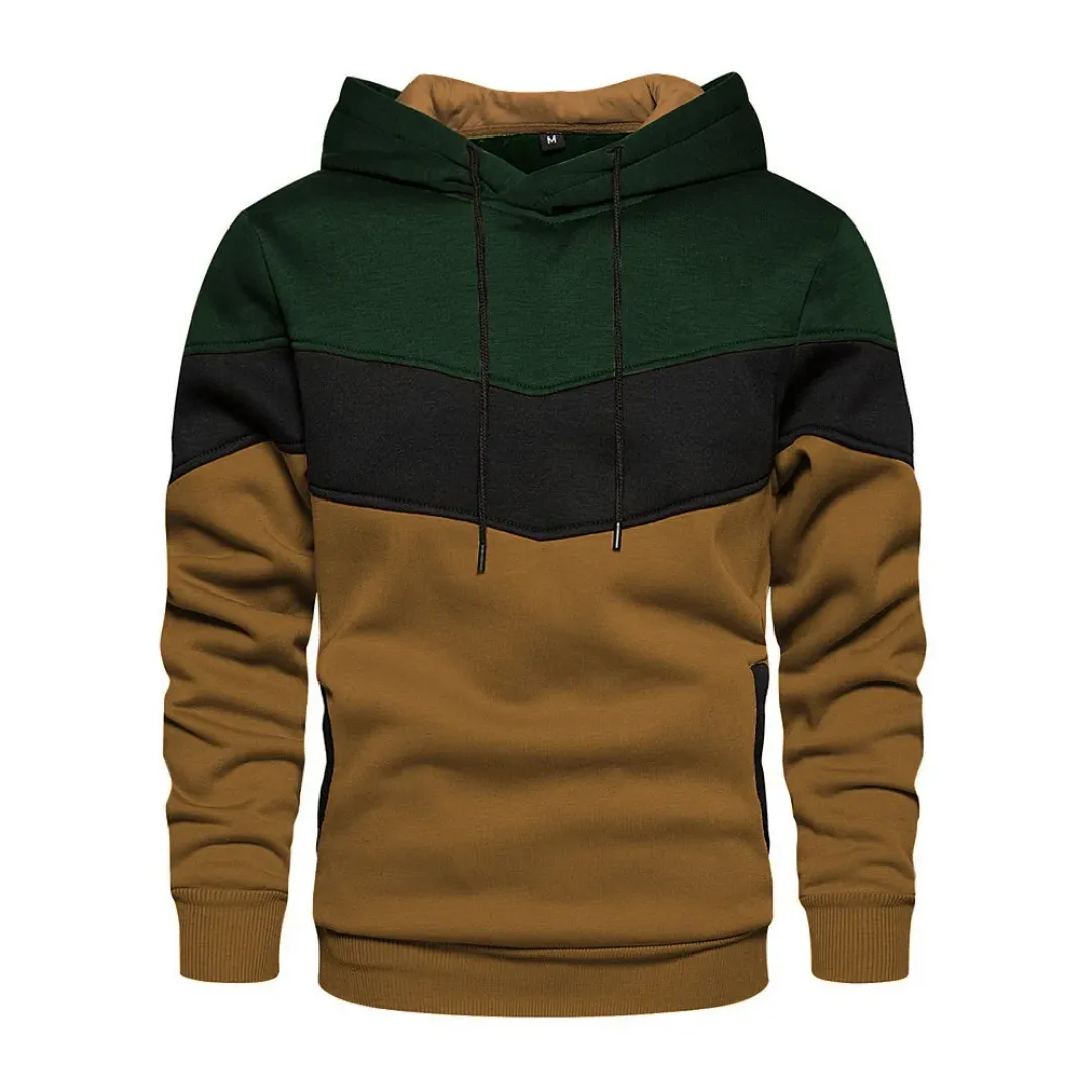 Sweat à Capuche Homme Tricolore – Style Urbain et Confort