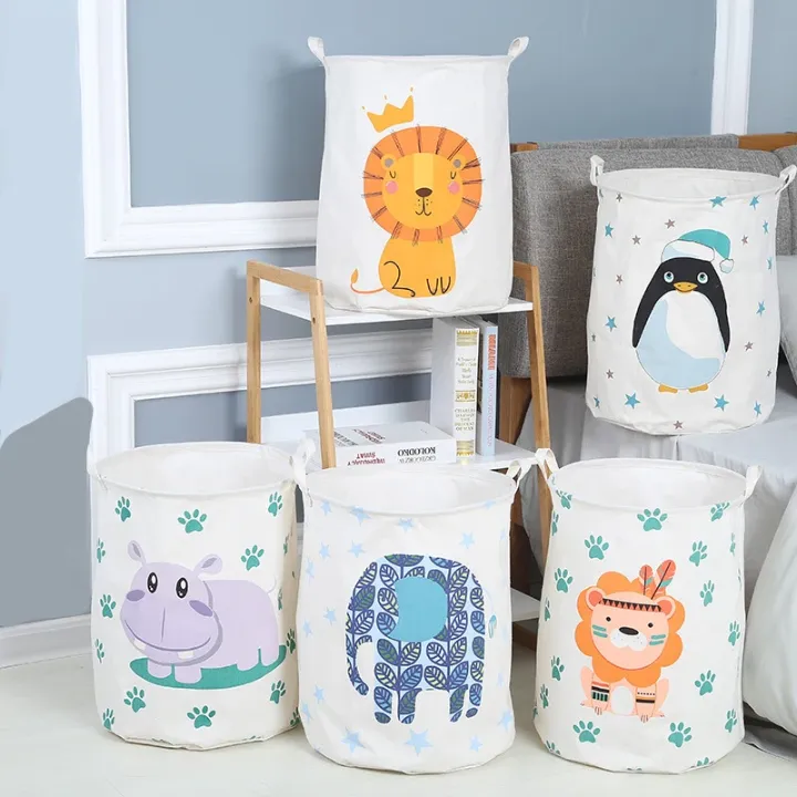 Paniers de Rangement pour Enfants – Motifs Animaux Mignons, Pliable et Léger