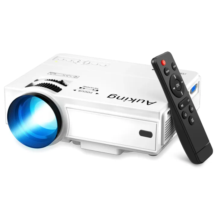 Mini Vidéoprojecteur Wi-Fi & Bluetooth – Full HD 1080p, Compatible Smartphone, HDMI/USB, avec Télécommande