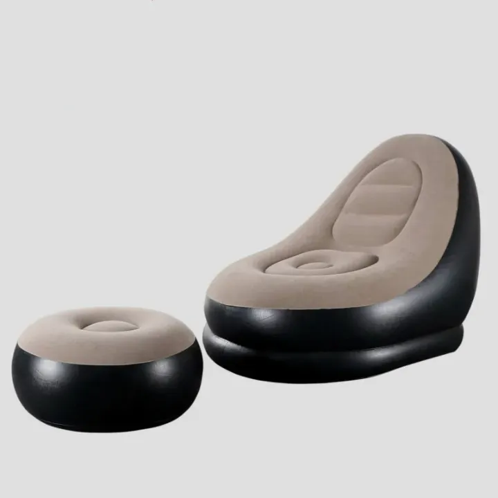 Fauteuil Gonflable avec Repose-Pieds – Design Ergonomique & Multicolore