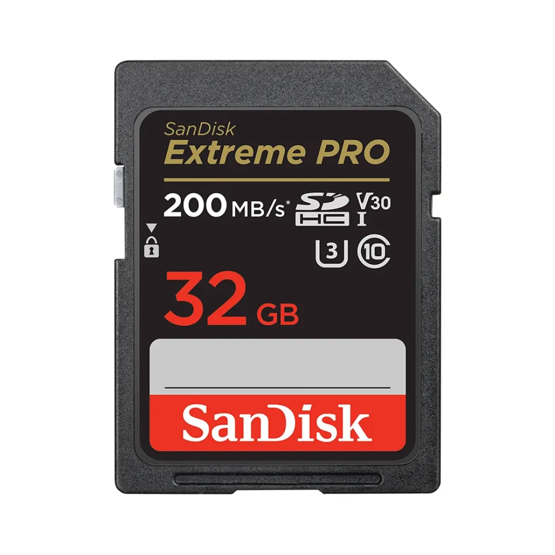 Carte Mémoire SanDisk Extreme PRO SDHC/SDXC – Vitesse 200MB/s – 32Go à 256Go