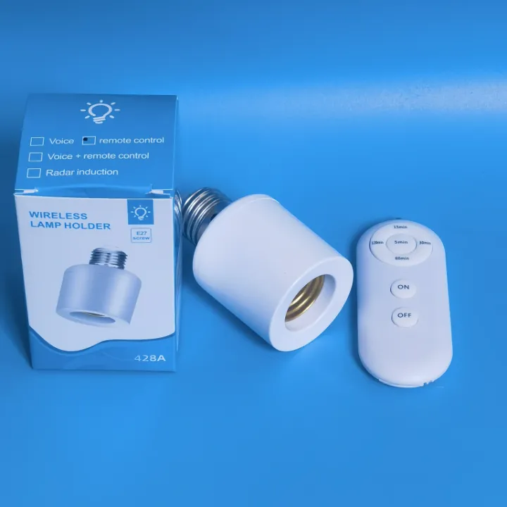 Douille de lampe intelligente avec télécommande – Minuterie programmable