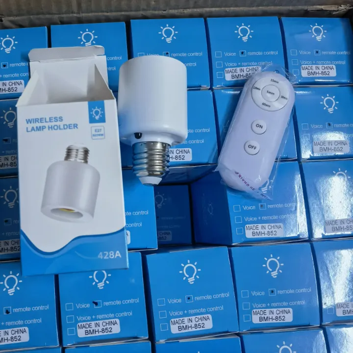 Douille de lampe intelligente avec télécommande – Minuterie programmable