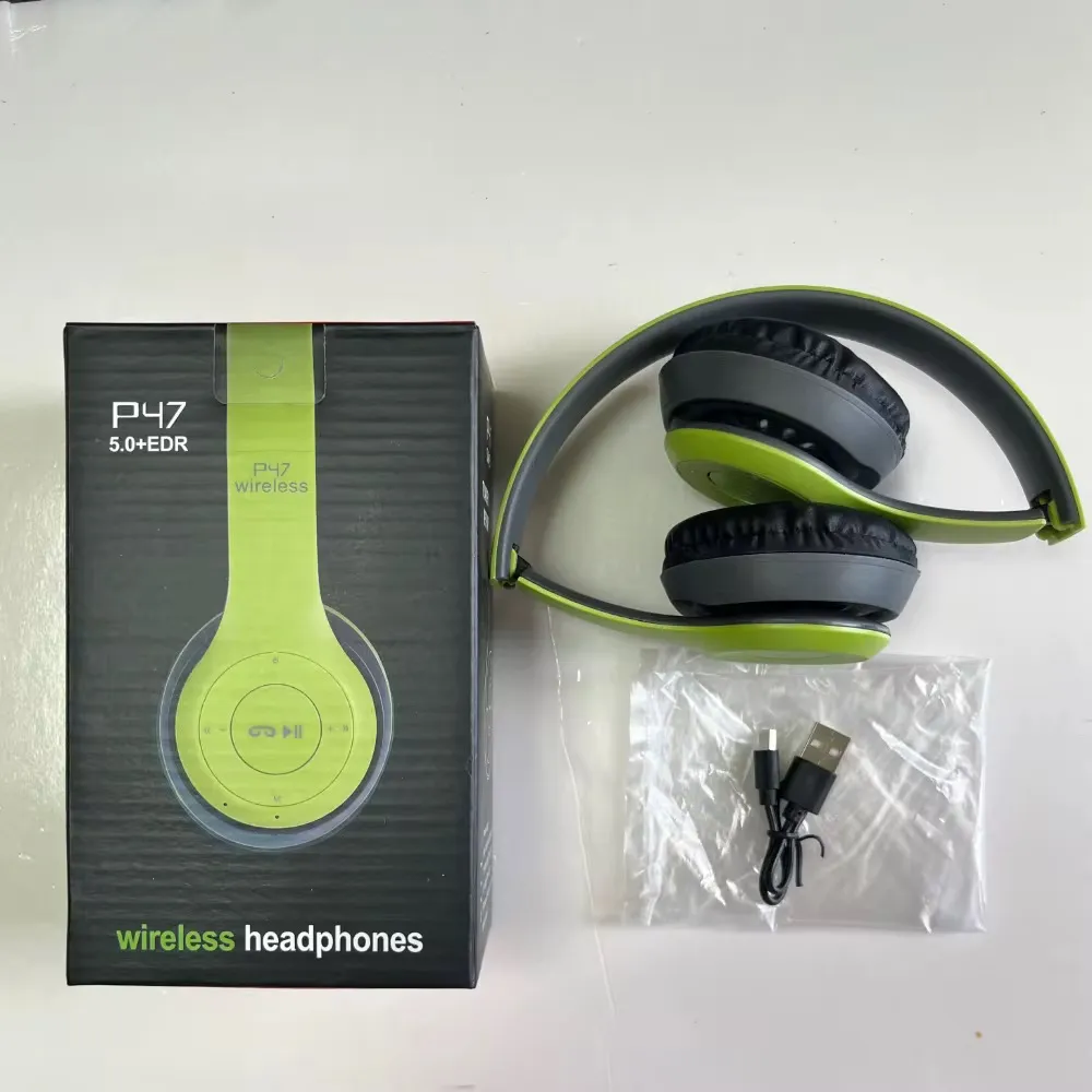 🎧 Casque Audio Bluetooth P47 – Sans Fil, Stéréo, Pliable, Léger et Polyvalent