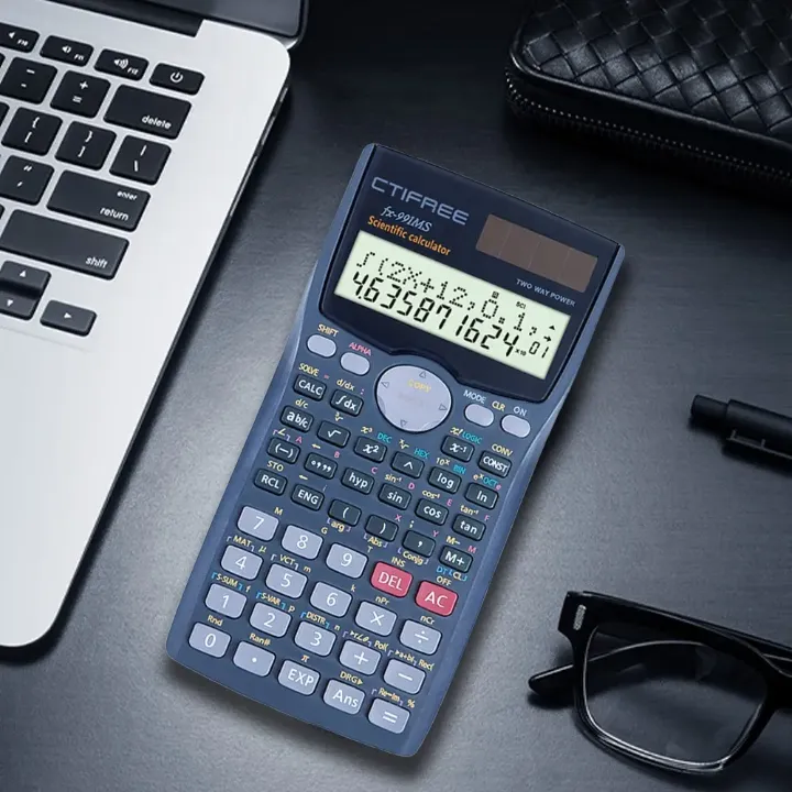 Calculatrice Scientifique FX-991MS – 401 Fonctions, Solaire & Pile, Idéale pour Étudiants et Ingénieurs