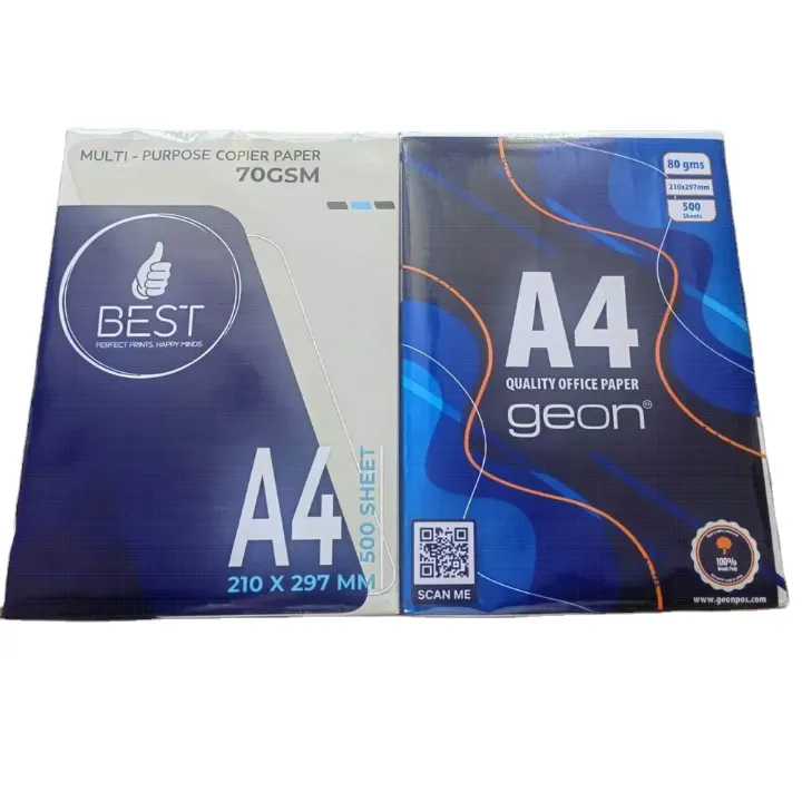 Ramette de Papier A4 Geon Premium – 80g/m² – 500 Feuilles – Impression & Bureau