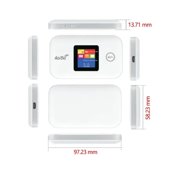Routeur Portable MF880 – Wi-Fi Mobile Compatible 4G/5G avec Écran LCD