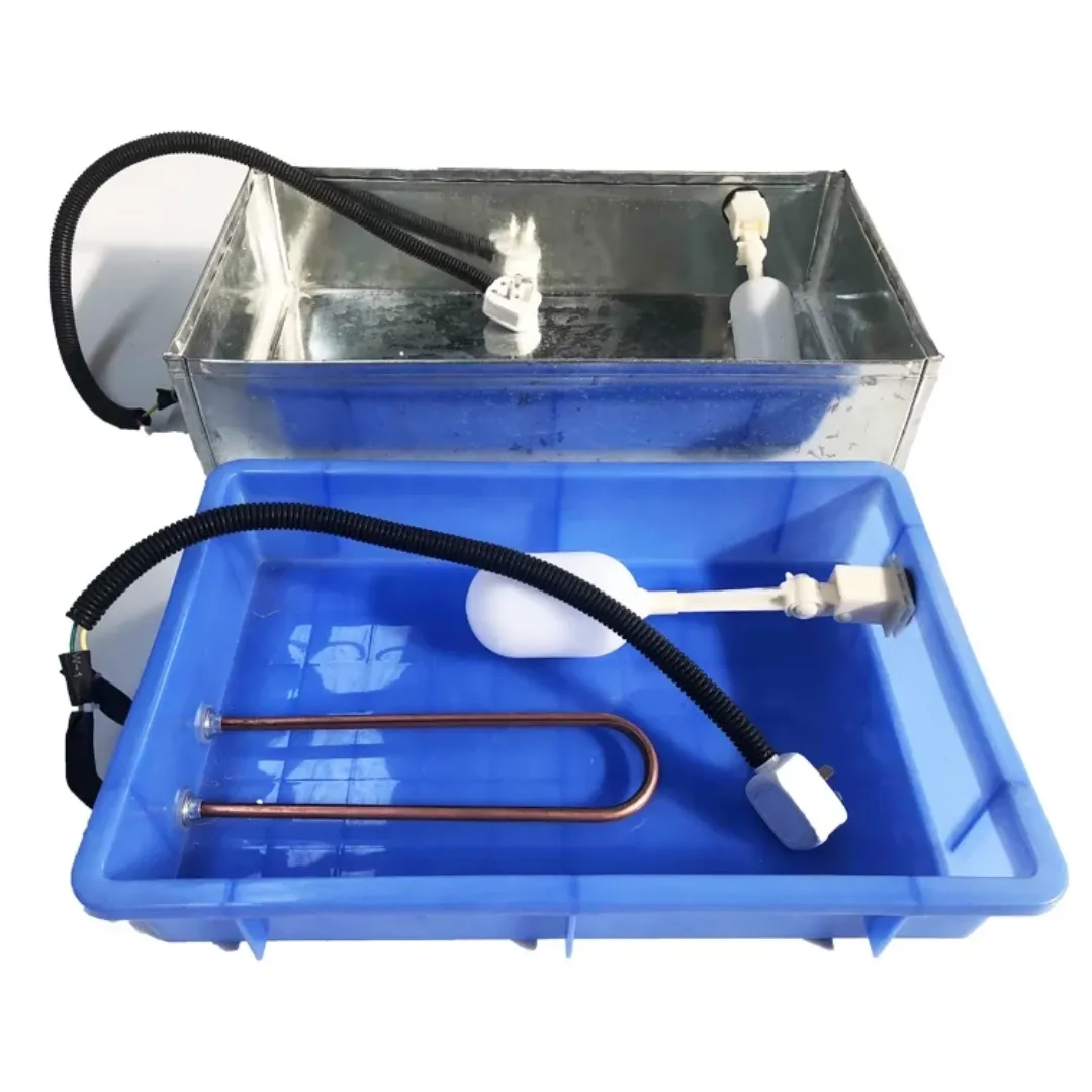 Réservoir d’Eau en Plastique avec Résistance Chauffante et Flotteur – Pour Incubateurs et Équipements Agricoles