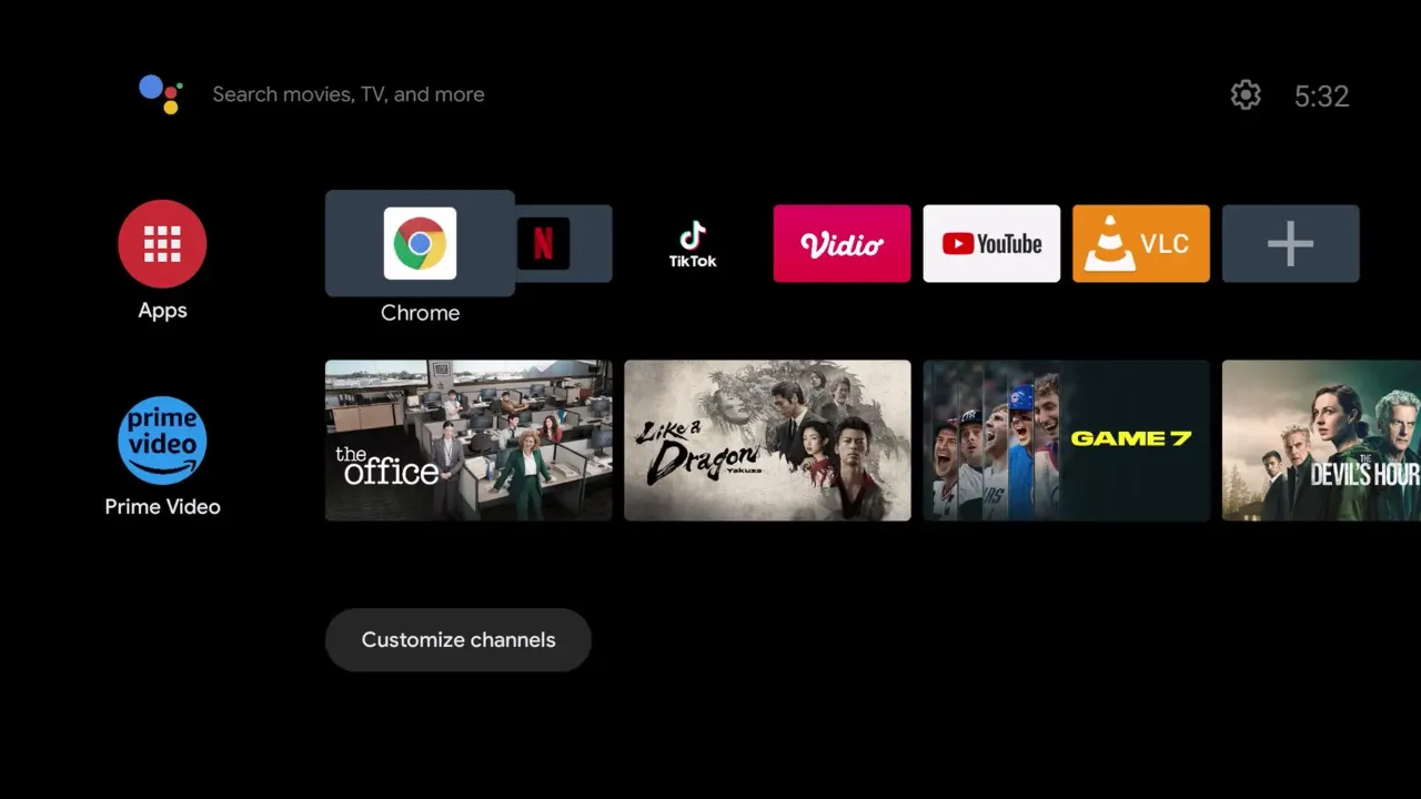 Clé TV Android 15.0 OM – TV Stick 4K avec Amlogic S905L, WiFi 2.4G, Google TV et Télécommande