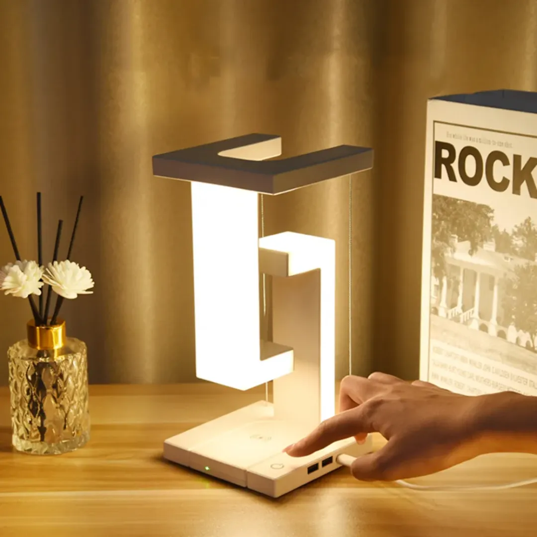 Lampe de table design à lévitation magnétique – Éclairage moderne pour bureau et chambre