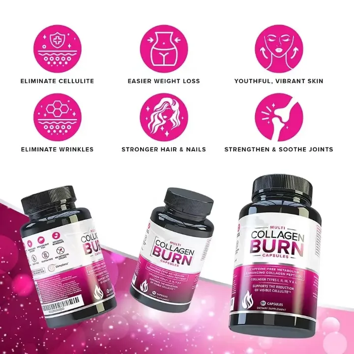 Complément Alimentaire Collagène Type 1 & 3 + Vitamine C – Peau, Cheveux, Ongles et Articulations – 250 Comprimés