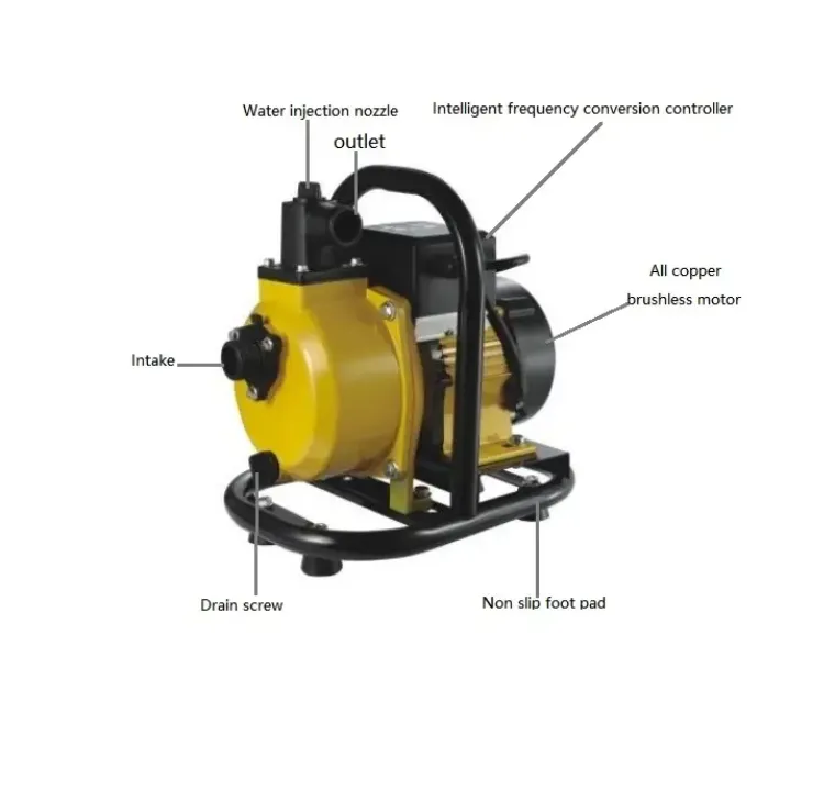 Pompe à Eau Solaire Brushless 600W – Haut Débit 15m³/h, Pression 12m, Sortie 2" pour Irrigation et Agriculture
