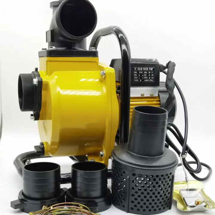 Pompe à Eau Solaire Brushless 600W – Haut Débit 15m³/h, Pression 12m, Sortie 2" pour Irrigation et Agriculture
