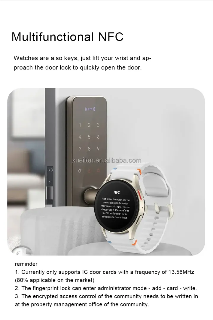 Montre Connectée Sport 1.39" HD – Appels Bluetooth, NFC, Cardiofréquencemètre, Contrôle Musique, Unisexe