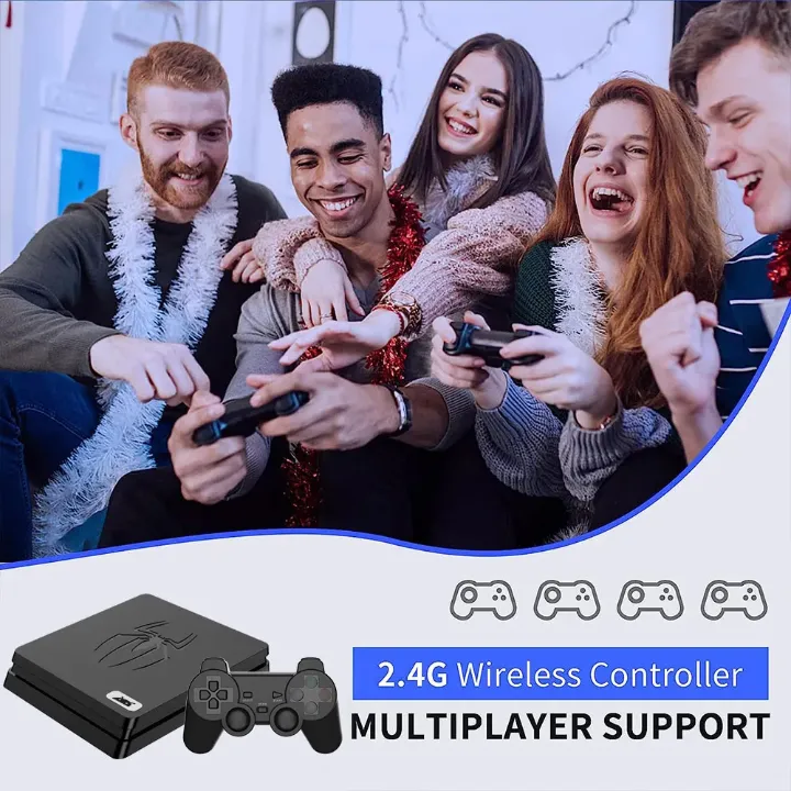 Topleo M4 Android TV Box Double Système – Console Rétro & Lecteur Multimédia avec Manettes Sans Fil