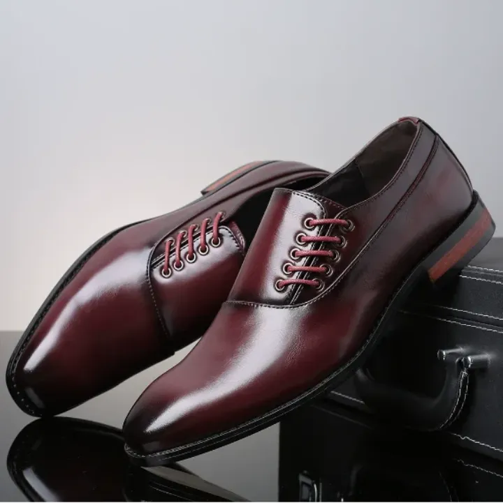 Chaussures Habillées en Cuir Homme – Style Oxford & Derby – Plusieurs Couleurs Élégantes