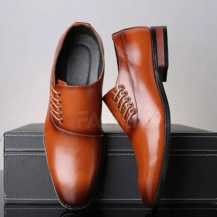 Chaussures Habillées en Cuir Homme – Style Oxford & Derby – Plusieurs Couleurs Élégantes