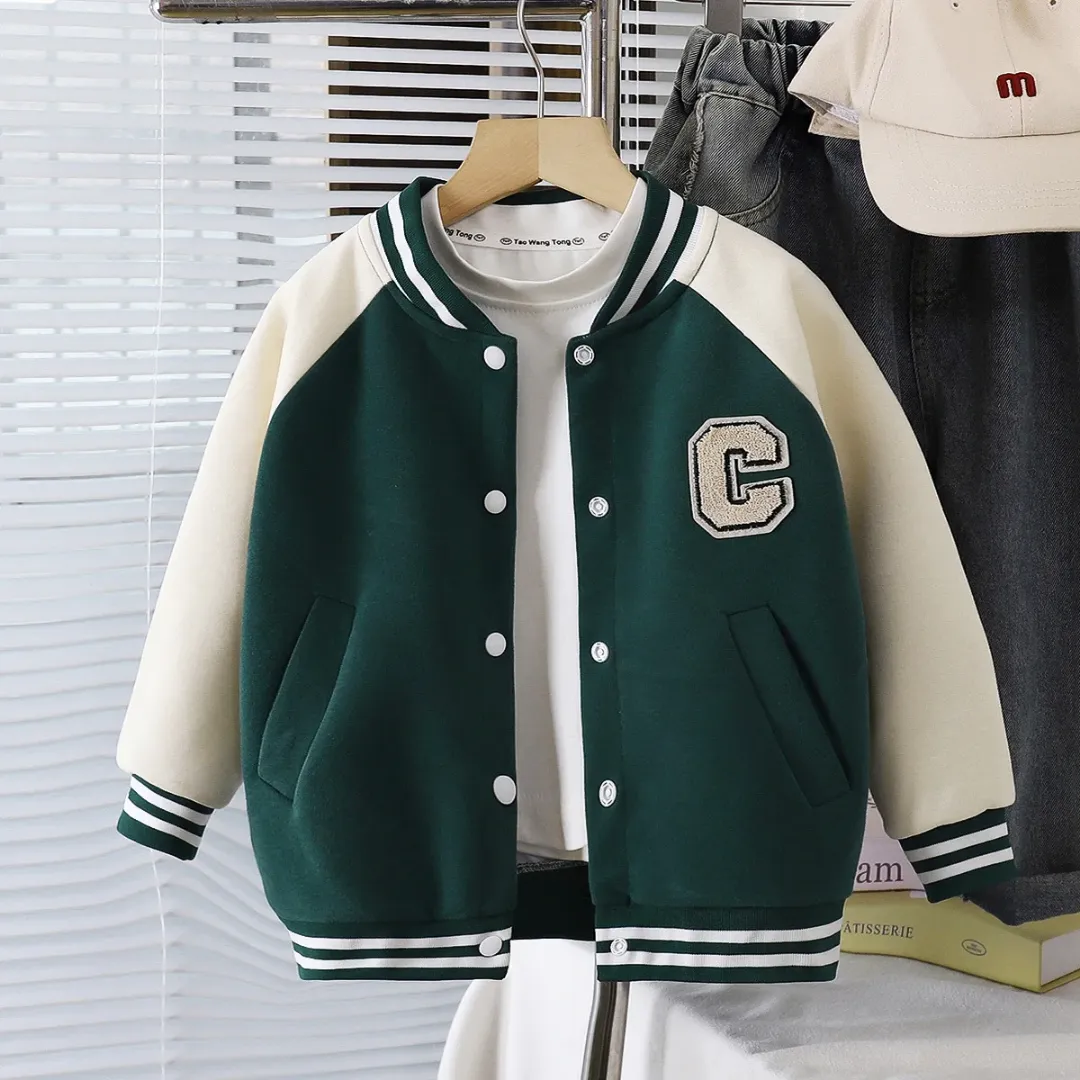 Veste universitaire bicolore pour enfant – Style College