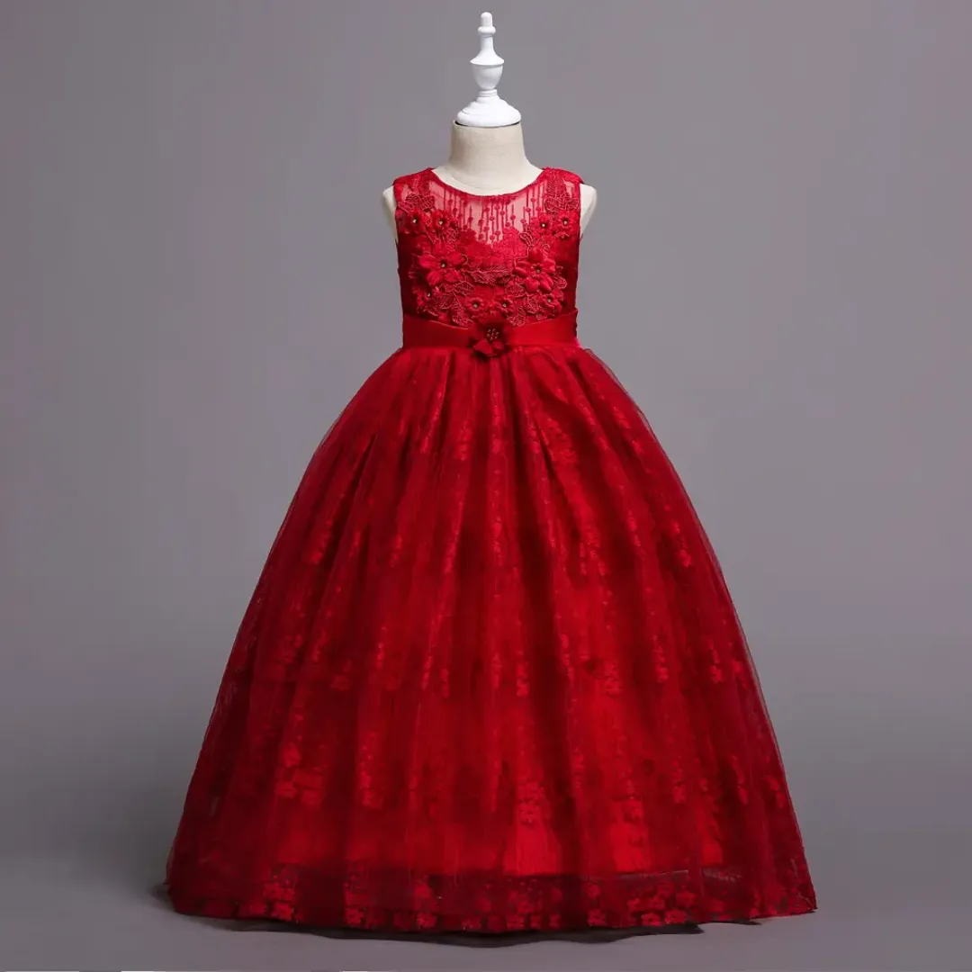 Robe de Cérémonie Princesse Fille – Bleu Royal Élégant