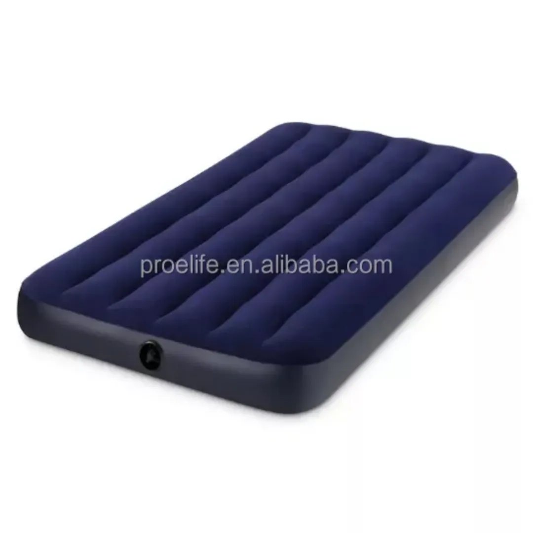 Ensemble de matelas pneumatique pliable léger et portable avec oreillers gonflables (2 places)