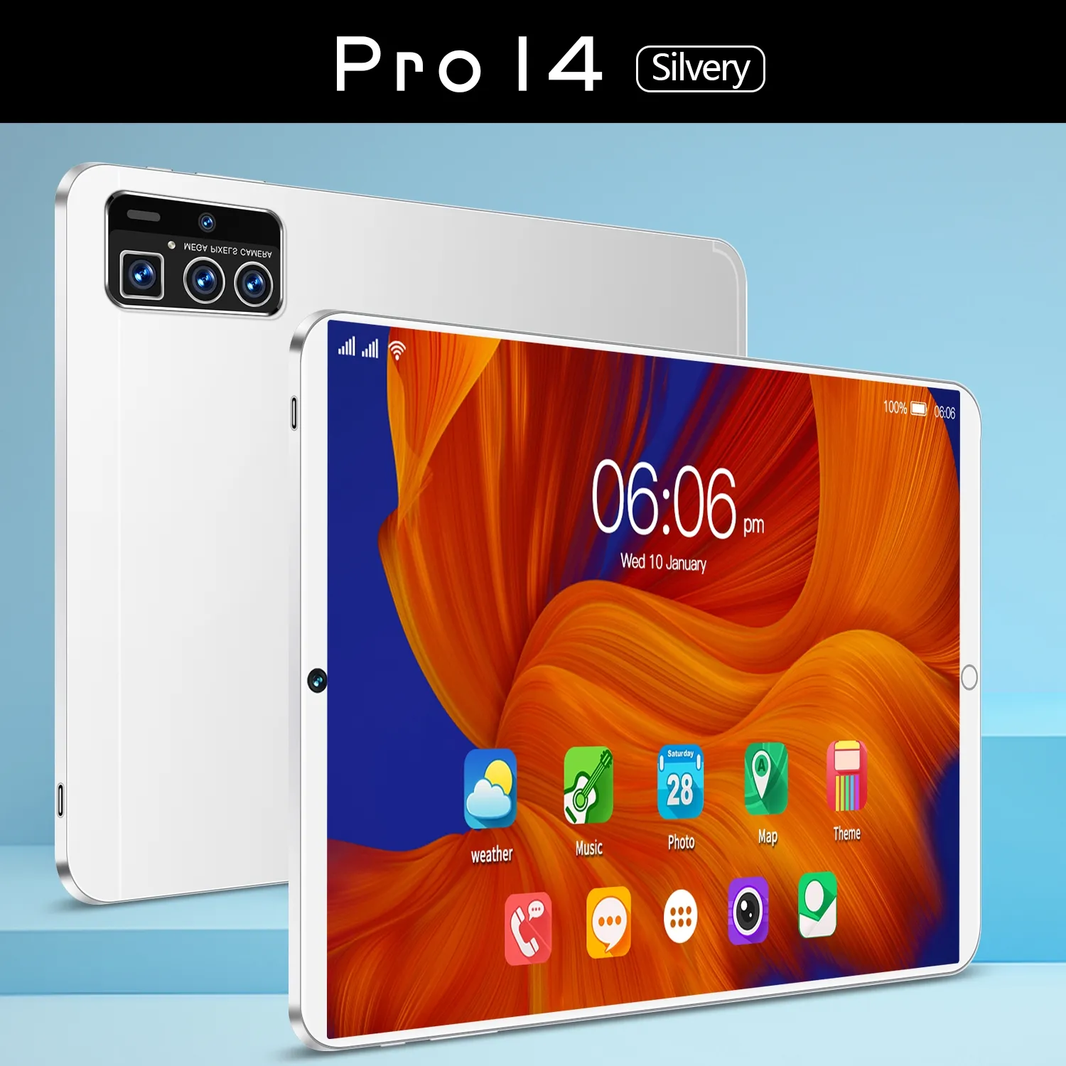 2025 Global 14 Pro Table PC personnalisé 16GB + 1TB tablette Android 12 pouces double SIM