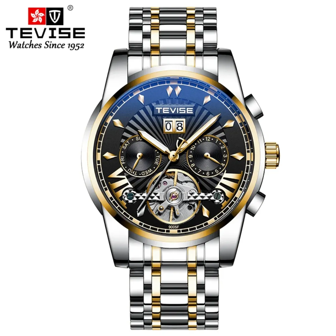 Tevise Marque Hommes Montre Automatique De Luxe