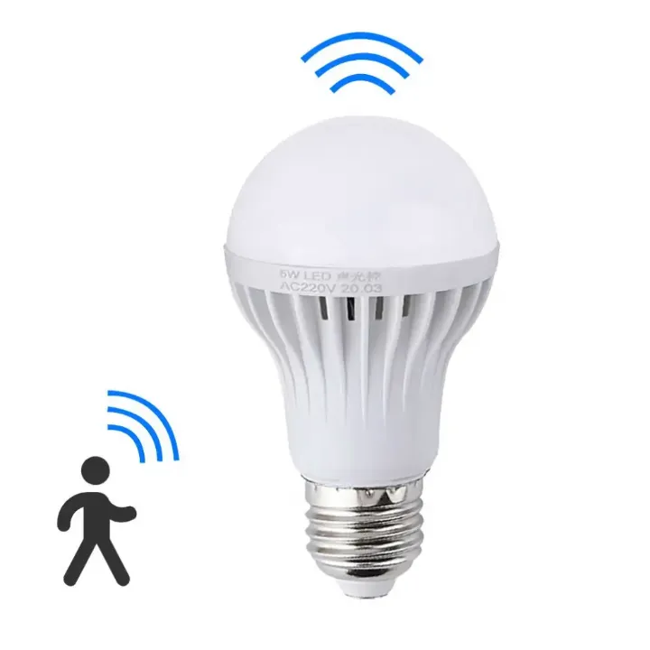 Lot de 100 Ampoules LED A60 5W Radar Induction – Éclairage Automatique Intelligent