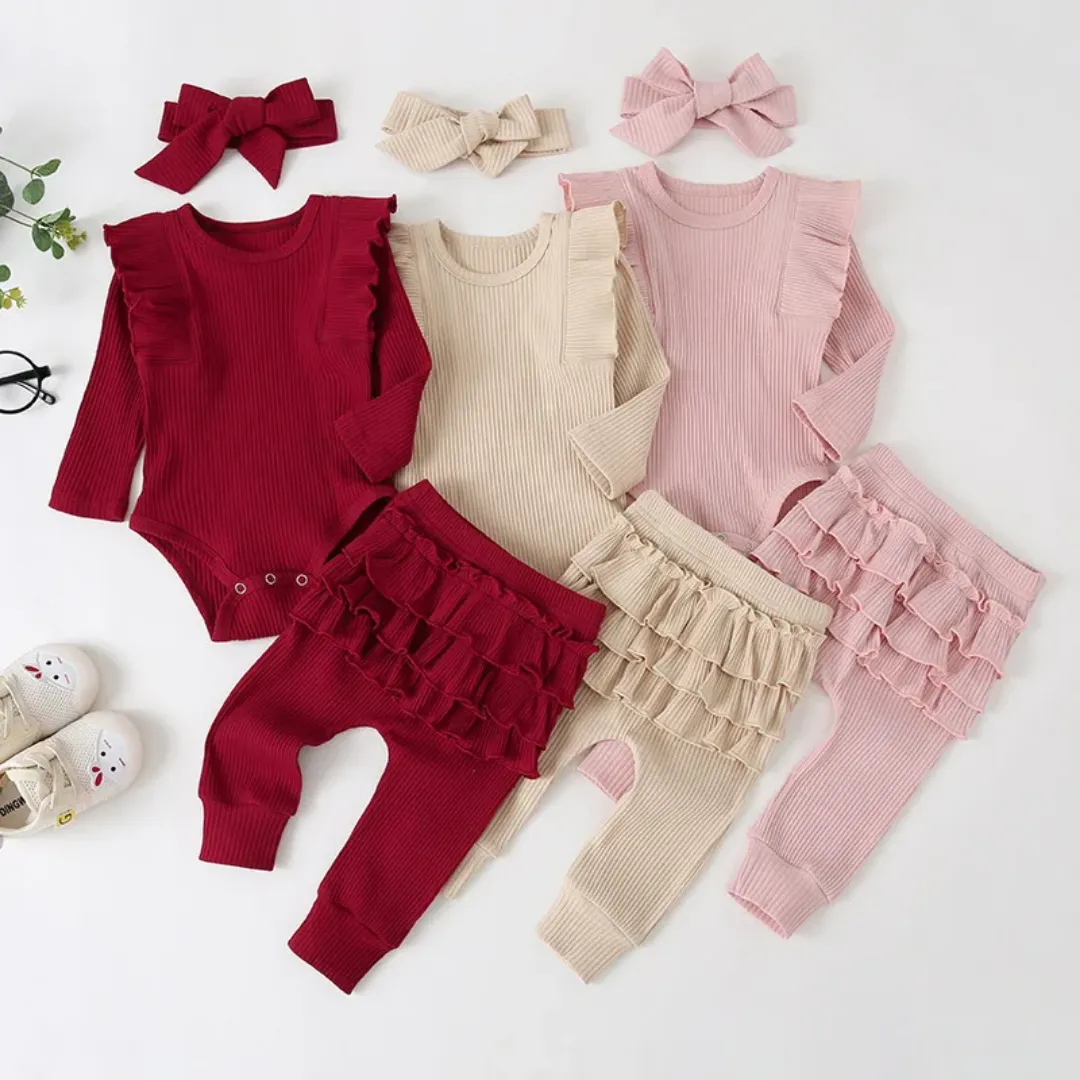 Ensemble de vêtements unisexe pour bébés 0-24 mois