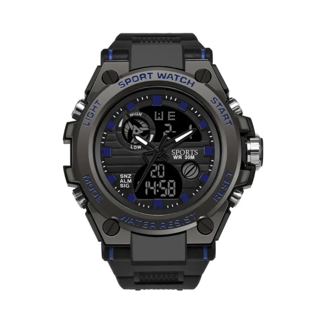 Montres Numériques Pour Hommes Étanches Led Style Tendance