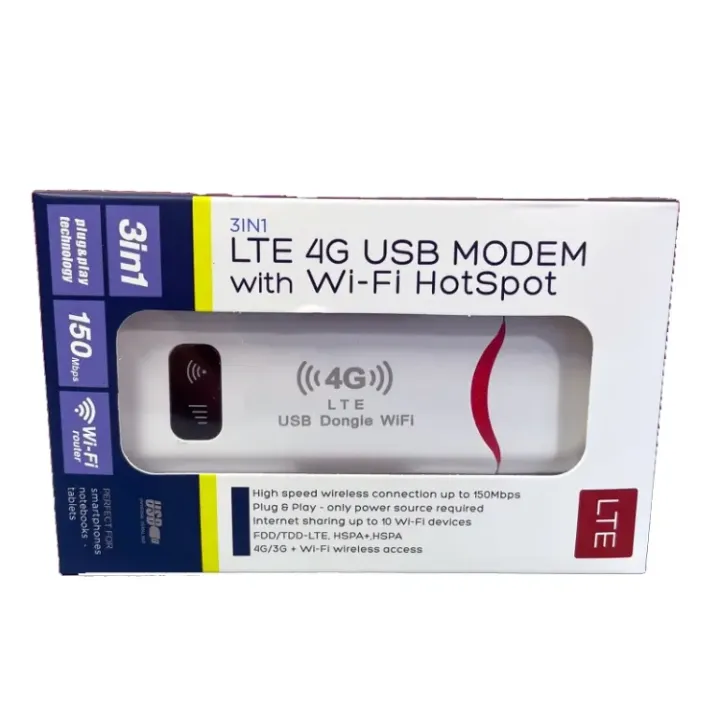 Version Asiatique 4G USB WiFi Dongle NIC Router WiFi Wireless Car Hotspot