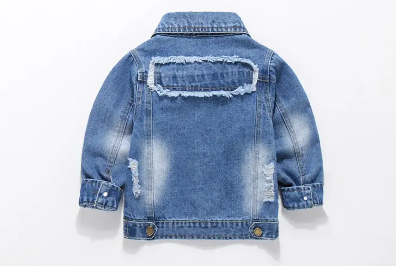 Veste en denim déchiré pour garçons, vêtements pour enfants, à la mode, nouvelle collection printemps 2021