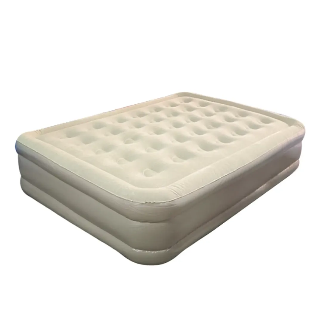 Matelas de camping autogonflant Lit gonflable avec pompe rechargeable intégrée (203x152x40cm) 2 places