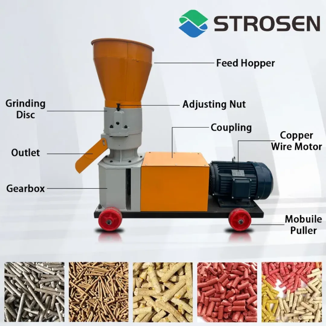 Moulin Mélangeur d'Aliments pour Animaux – Machine à Granulés pour Volailles, Lapins, Porcs, Poulets