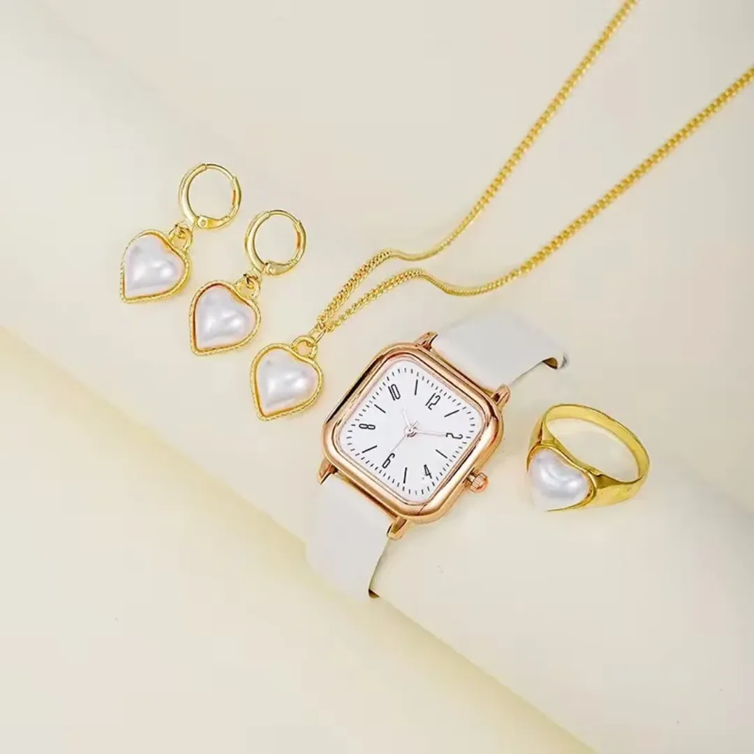 Nouvelle montre à quartz pour femme veilleuse petite montre ceinture carrée