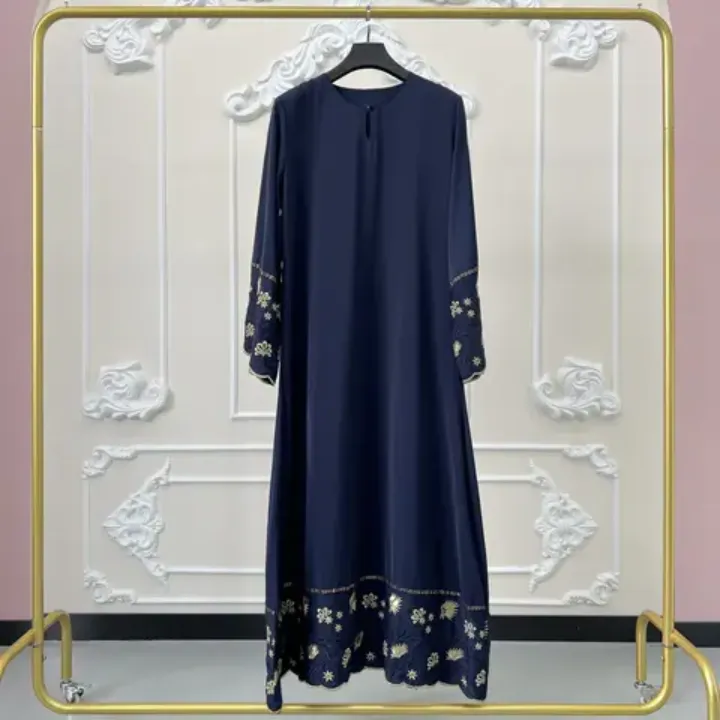Robe Abaya Caftan Islamique Brodée pour Femmes