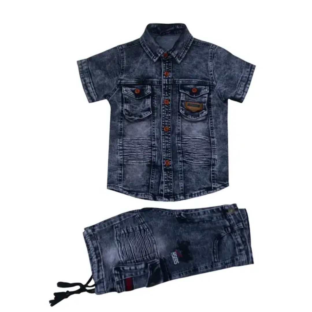Vêtements pour enfants à la mode Ensembles deux pièces à manches courtes pour garçons