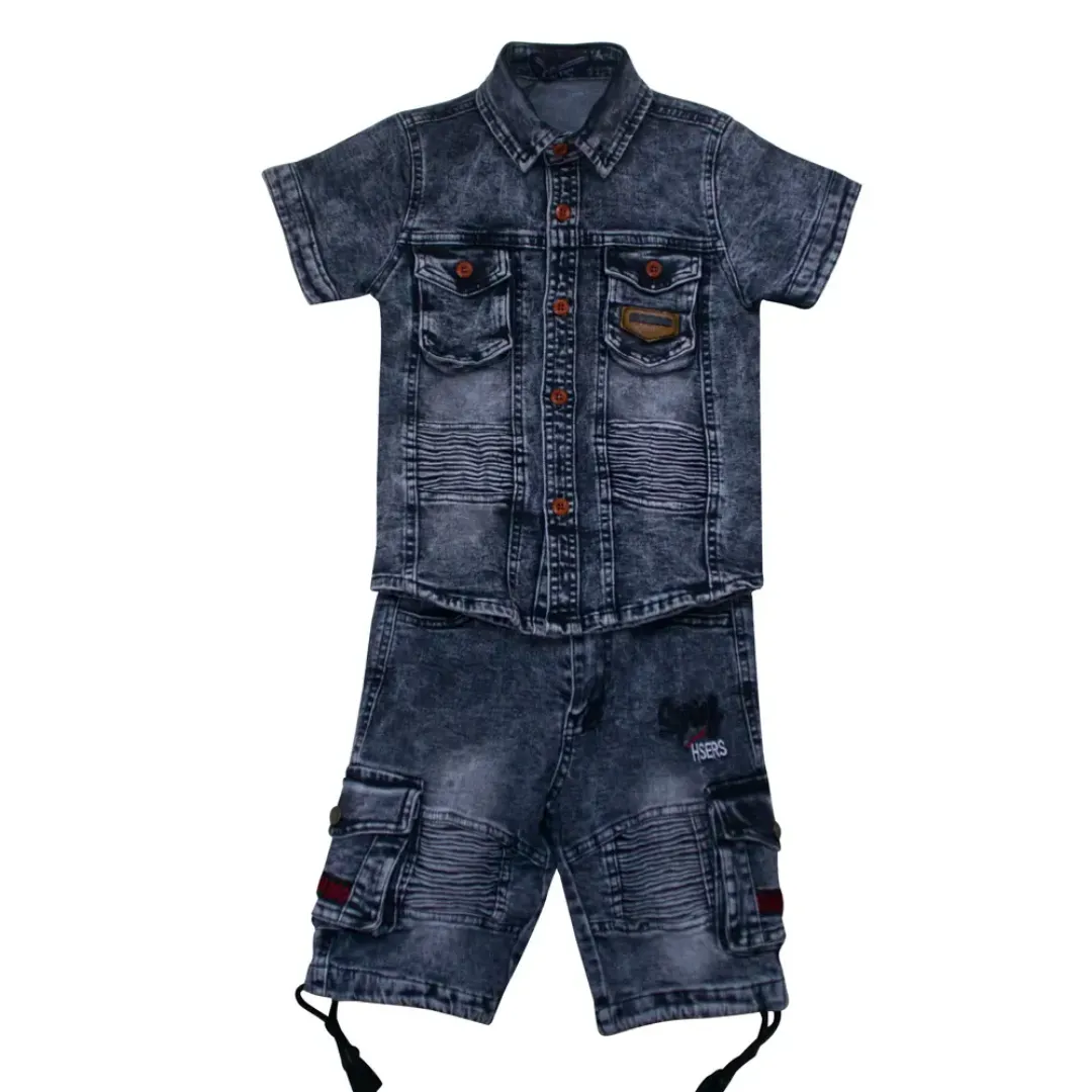 Vêtements pour enfants à la mode Ensembles deux pièces à manches courtes pour garçons