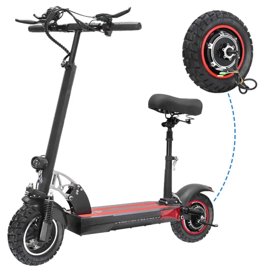 Accessoires de Scooter électrique 10 pouces Kugoo M4 moyeu de moteur de roue arrière 48V 500W avec 80/65-6 pièces de réparation de pneus intérieurs et extérieurs