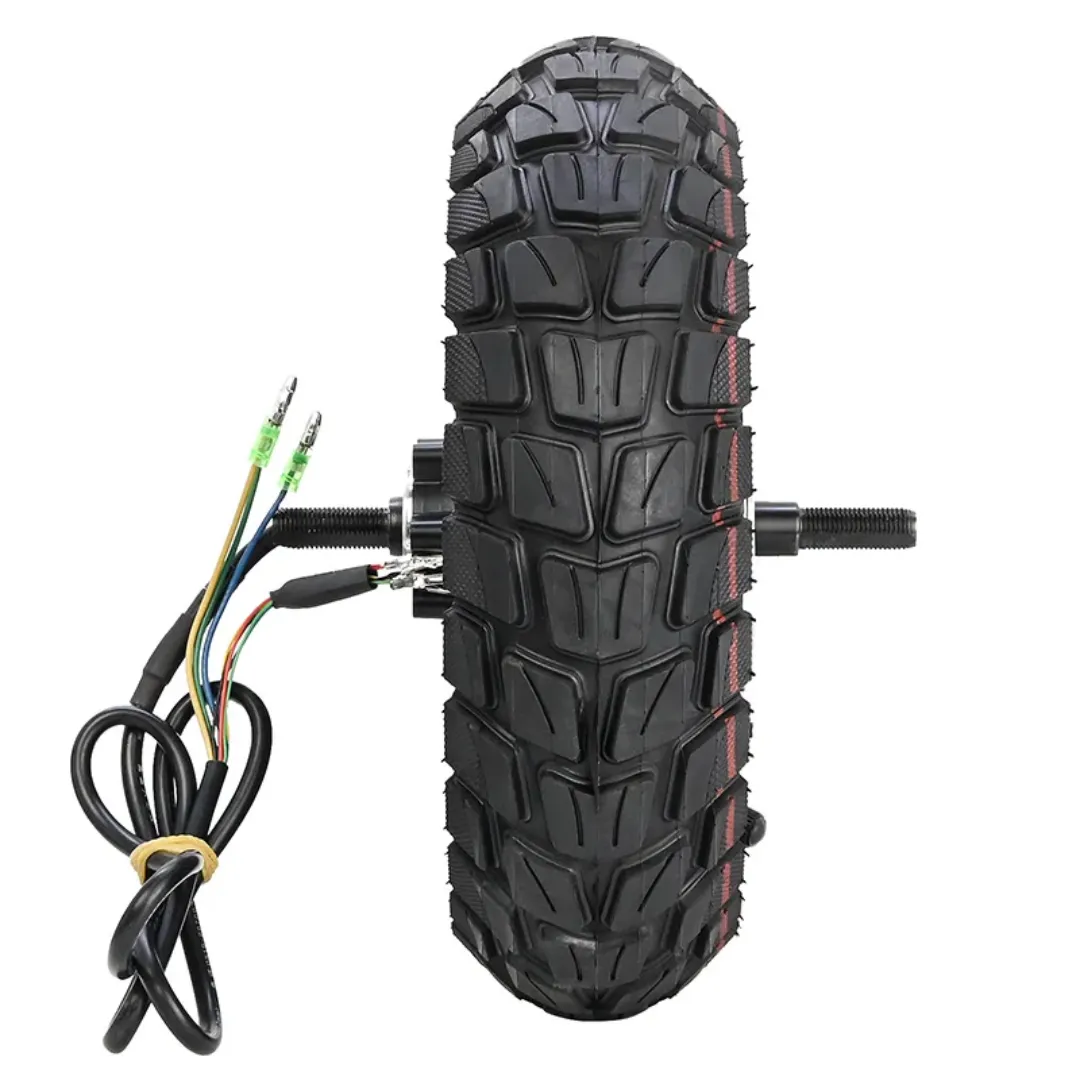 Accessoires de Scooter électrique 10 pouces Kugoo M4 moyeu de moteur de roue arrière 48V 500W avec 80/65-6 pièces de réparation de pneus intérieurs et extérieurs