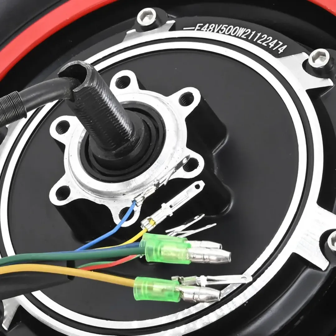 Accessoires de Scooter électrique 10 pouces Kugoo M4 moyeu de moteur de roue arrière 48V 500W avec 80/65-6 pièces de réparation de pneus intérieurs et extérieurs