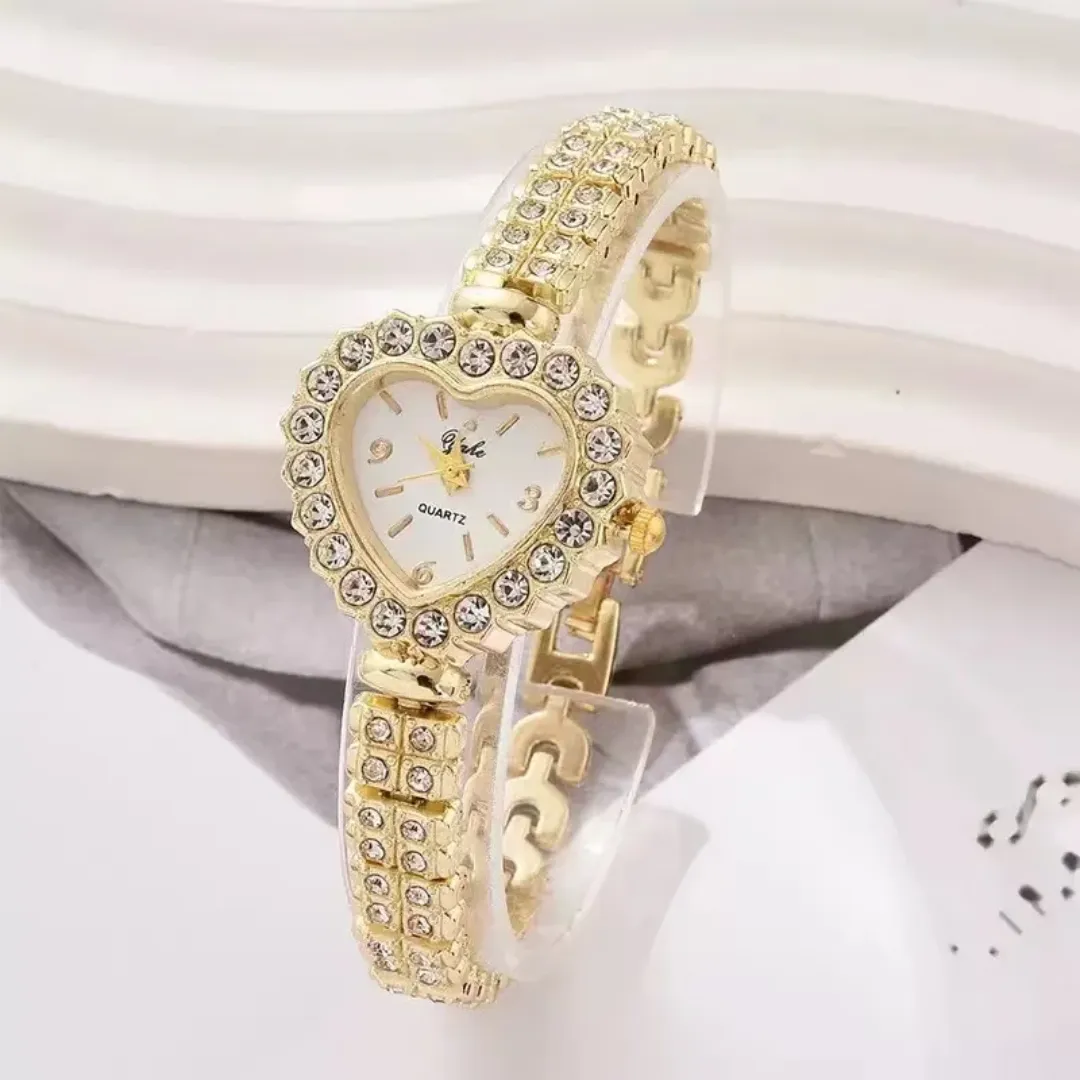 FM-01 Ensemble Montre et Bijoux Coeur pour Femme - Cadeau Saint Valentin