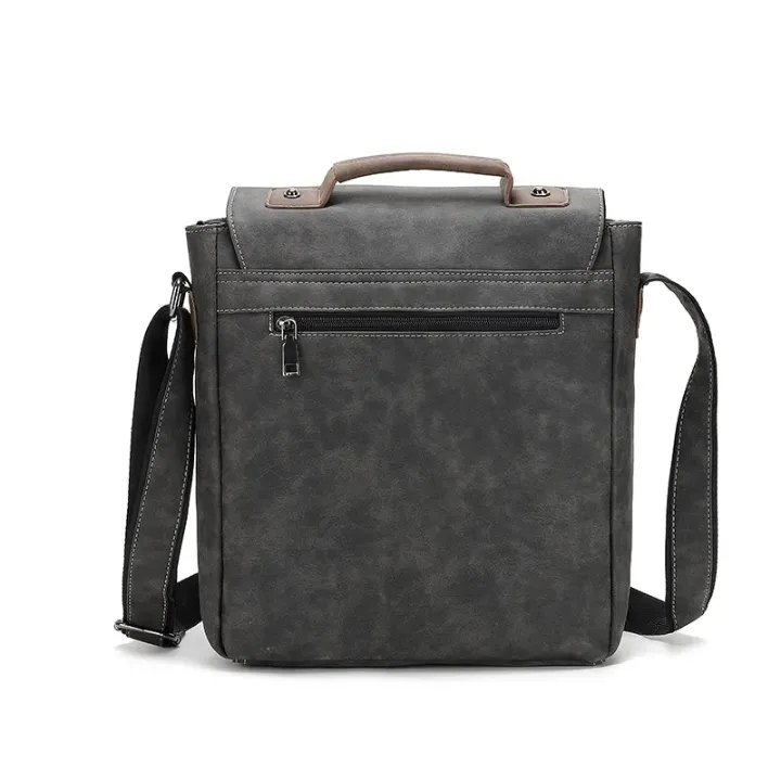 Nouveau sac à bandoulière rétro en PU pour hommes - Grande capacité