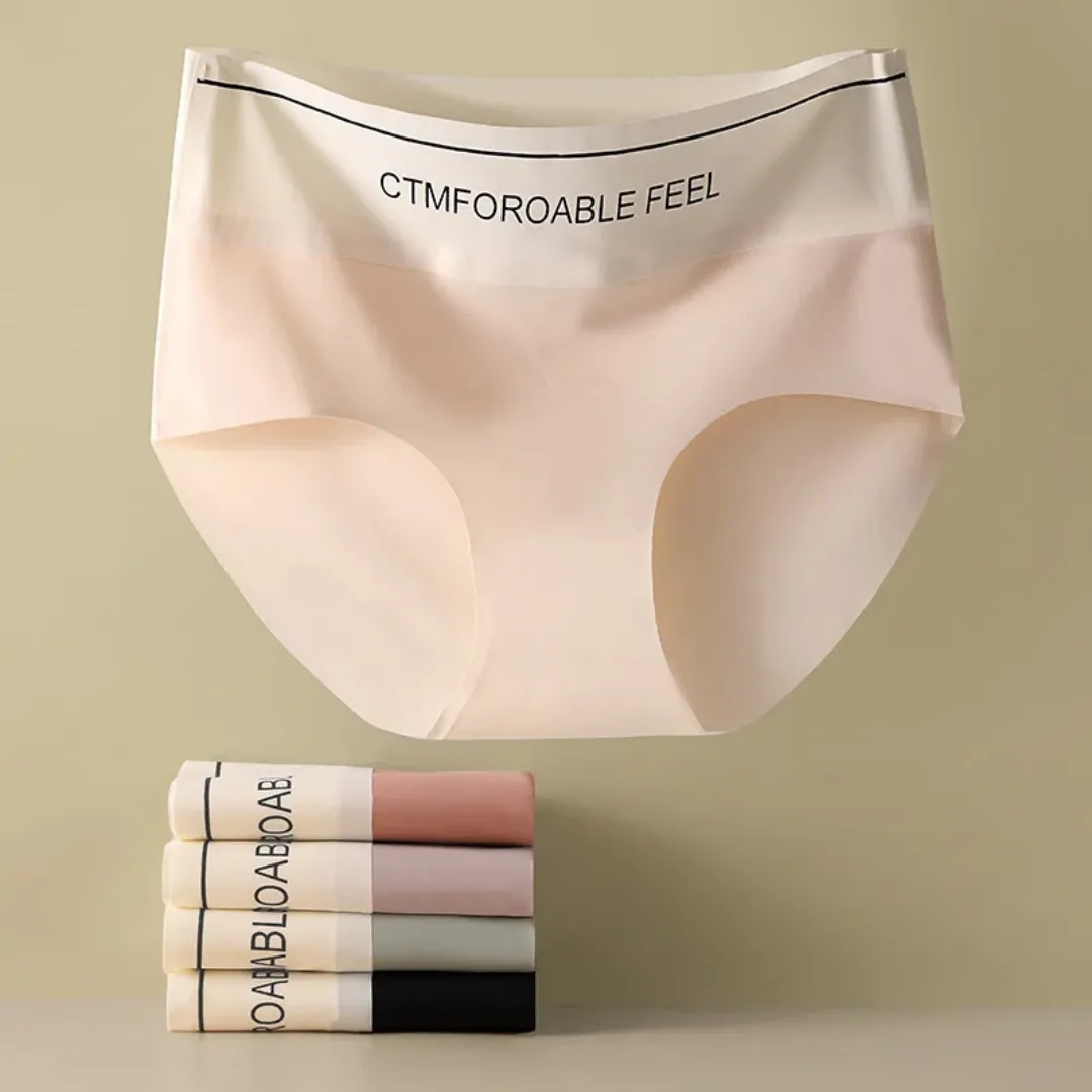 IceSilk 24/7 Bacteriostatic Hyper-Elastic Comfort Panties Everyday Solid Knitted Plain Dyed