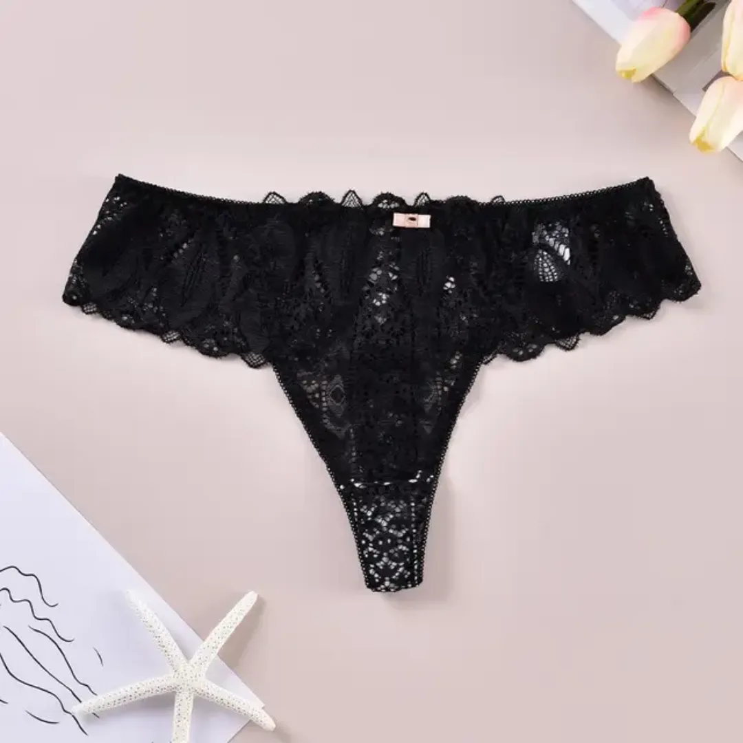 CINVIK Usine Personnalisée Spot Hot Models Sexy Femmes String Dentelle En Forme De V Culotte Taille Basse Respirant Sous-Vêtements Sans Couture