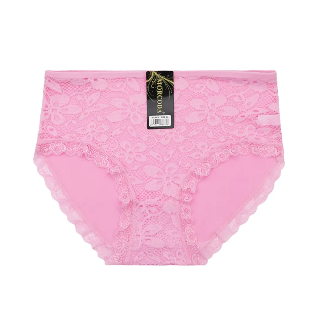 Culotte sans couture en dentelle et lait-soie pour femme