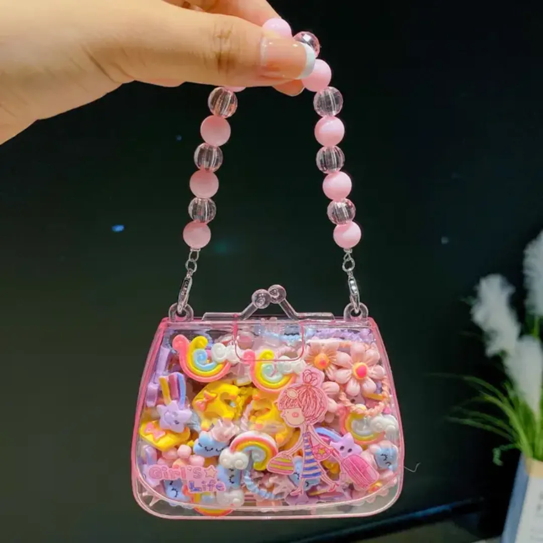 Boîte de 20 bandes de cheveux élastiques mignonnes pour enfants