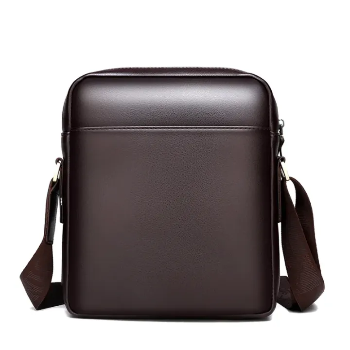 Sac à bandoulière en cuir PU pour hommes - Tendance et décontracté