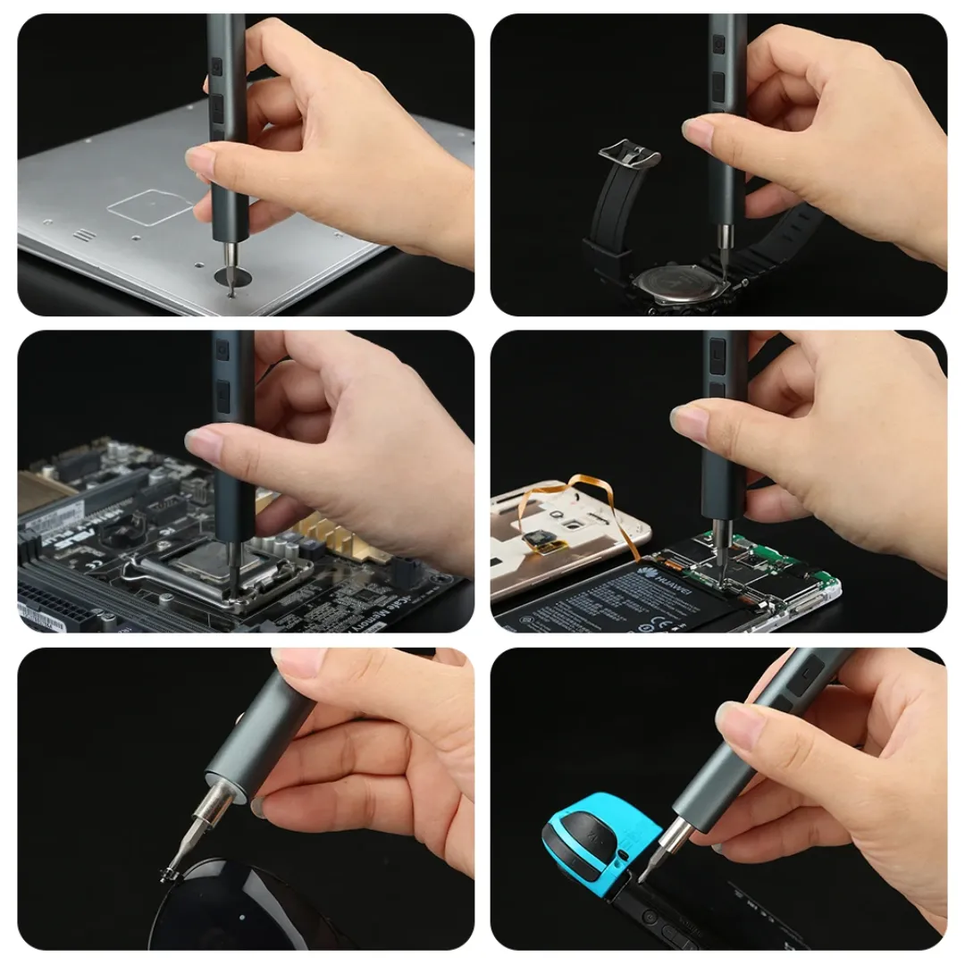 Outil de réparation pour ordinateur portable, 36 en 1 mini tournevis électrique de précision, jeu de tournevis de charge, bricolage