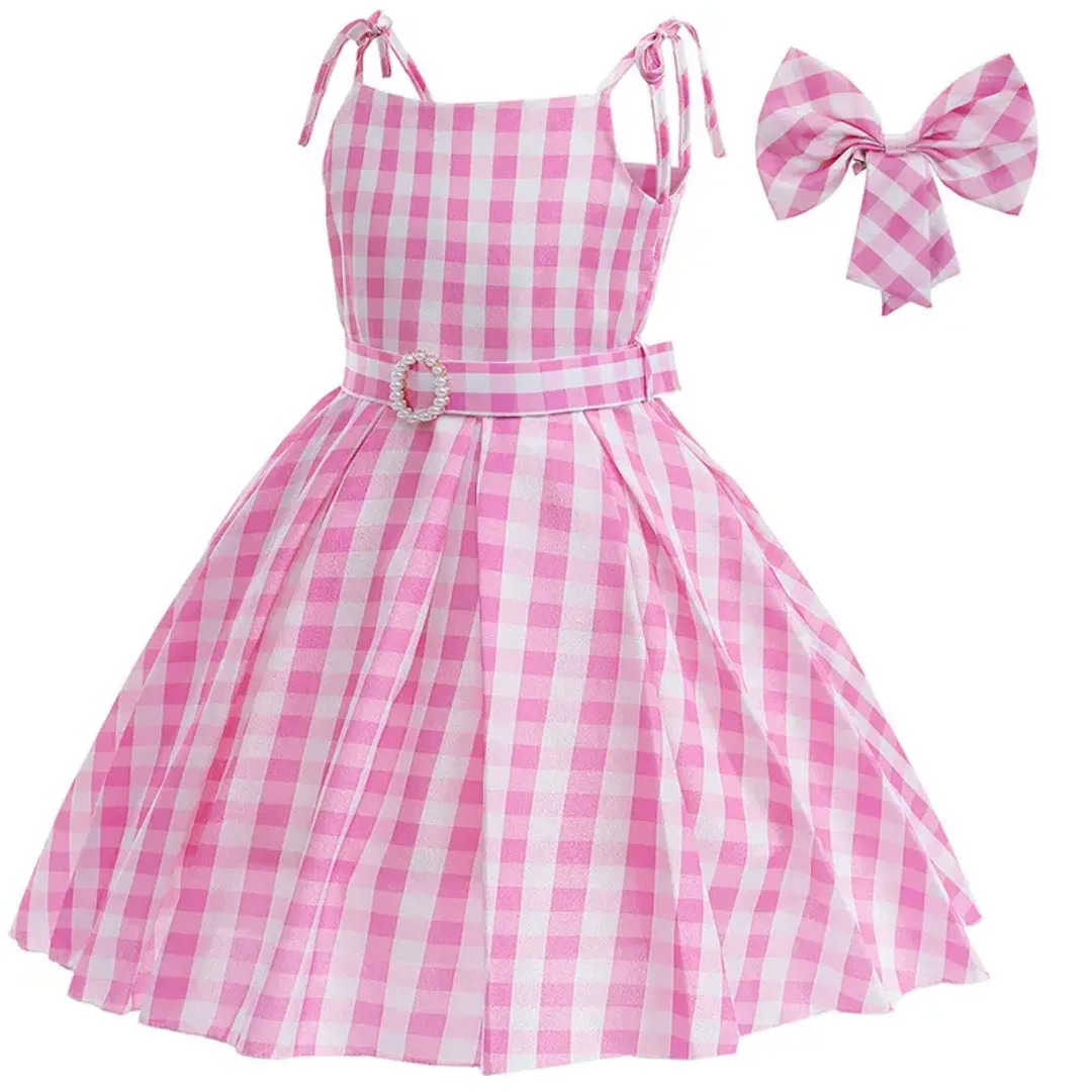2023 Nouveauté Rose Enfants Filles TV Film Costume Cosplay Robes